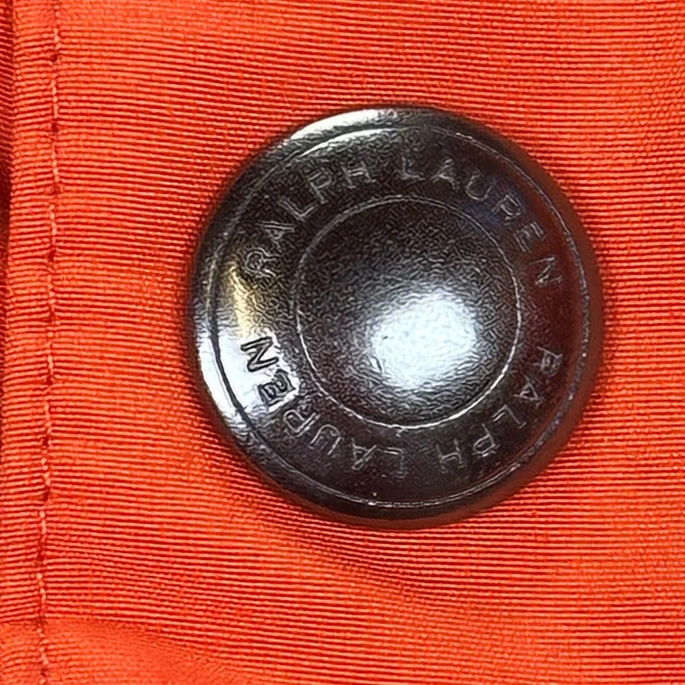 Polo Ralph Lauren Men's Orange‎ Puffer Down Jacket Size Medium